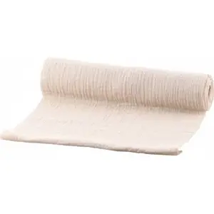 RueDeLaFete Chemin de table coton gaufré 3m ivoire pas cher