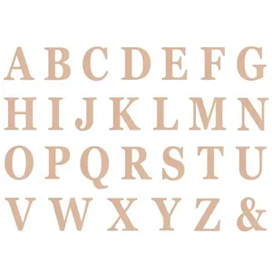 48 lettres capitales carton adhésif 13.5cm or rose - chaks 11714-79 pas cher