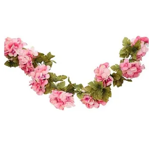 Comparateur de prix : guirlande hortensia artificiel 220cm rose - chaks 11620