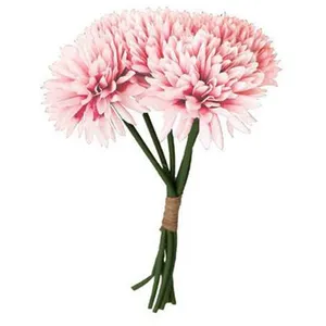 Chaks BOUQUET 6 DAHLIAS ARTIFICIEL 26CM ROSE PASTEL pas cher
