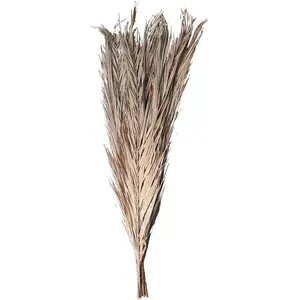 RueDeLaFete Bouquet 9 Feuilles de Dattier 110cm, Naturel pas cher