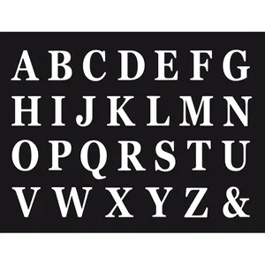 Comparateur de prix : CHAKS 48 Lettres adhésives blanches 13,5 cm - Blanc