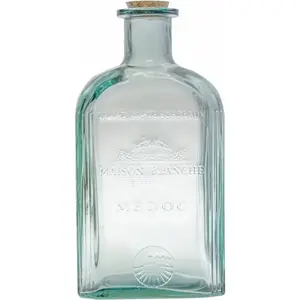 RueDeLaFete Grand Vase Carafe 20x39cm Vino 4,6L en verre Transparent pas cher