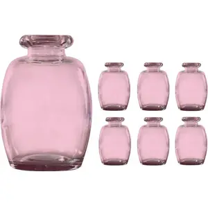 RueDeLaFete VASE VERRE 11.5X16CM ROSE TENDRE pas cher