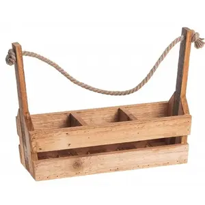 RueDeLaFete Support en bois avec 3 emplacement de 36 cm pas cher