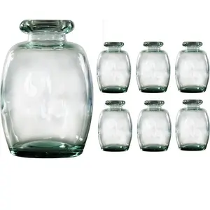 RueDeLaFete LOT de 6 vases Elisa transparents 16 cm pas cher