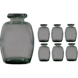 RueDeLaFete LOT de 6 vases Elisa Gris Quartz 16 cm pas cher