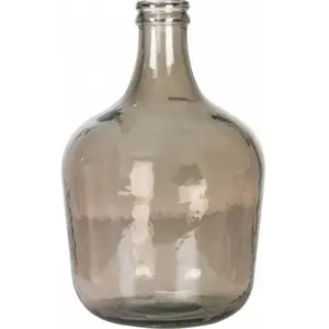 CHAKS Vase en verre Joana 12 litres Moka 42cm FETE-11962-26 pas cher