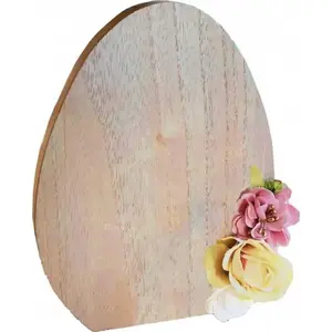 Comparateur de prix : centre de table uf bois fleurs 14x1.8x18.5cm - chaks 11951