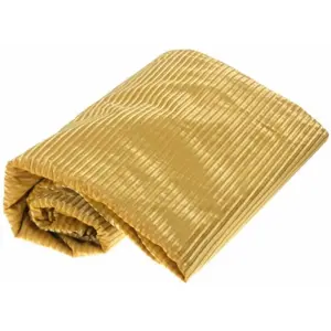 RueDeLaFete Nappe Velours Cotelé pliée 140 x 240 cm, Or pas cher