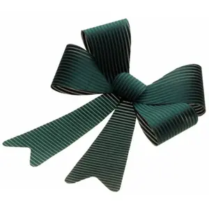 RueDeLaFete Grand Noeud Velours Cotelé 50,8cm Vert sapin pas cher