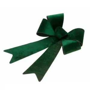 RueDeLaFete Noeud Velours 39,1cm Vert foncé pas cher