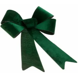 RueDeLaFete Grand Noeud 50,8cm Velours Vert foncé pas cher