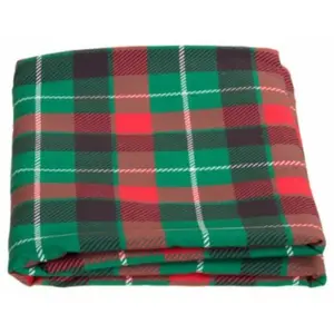 RueDeLaFete NAPPE TISSU TARTAN ÉCOSSAIS VINTAGE 150X240CM VERT pas cher