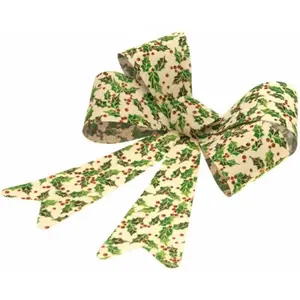 RueDeLaFete NUD JUTE FEUILLES HOUX CENELLES 36.5X50.8CM pas cher