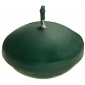 RueDeLaFete Set de 6 bougies FLOTTANTES, vert Jungle pas cher