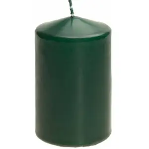 Chaks 80291-121, Grande bougie cylindrique 10 cm, vert Jungle pas cher