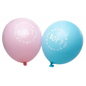 Comparateur de prix : Sachet de 6 Ballons latex bleus et roses Boy or Girl