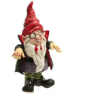 Comparateur de prix : CHAKS 1 Statue Nain en Zombie Vampire 15 x 1.5 x 31 cm REF/12092 Décoration fête d'Halloween