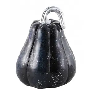 Comparateur de prix : COURGE résine Noire bleutée paillettes 12x15,8 cm FETE-11823