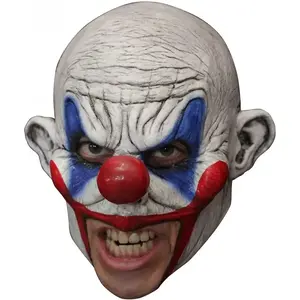 Comparateur de prix : Masque latex de Clown Clooney bouche apparente