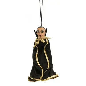 RueDeLaFete SUSPENSION VAMPIRE LATEX 18X8X40CM NOIR OR pas cher