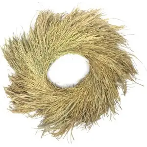 Couronne de feuilles séchées 38cm FETE-11894 pas cher