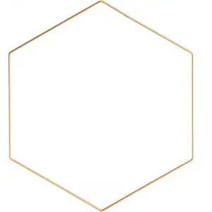Chaks 11901, Hexagone métal doré à Suspendre, 30cm pas cher