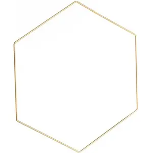 RueDeLaFete Hexagone métal doré à suspendre, 40cm pas cher