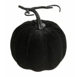 Comparateur de prix : Citrouille en velours 17cm, Noir FETE-12270-10