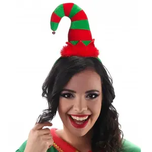 Comparateur de prix : Serre-tête Bonnet de Lutin rouge/vert
