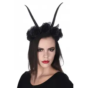 Comparateur de prix : Serre-tête Cornes de démon, Noir