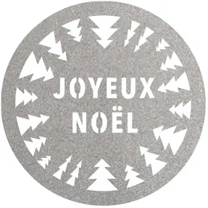Comparateur de prix : 6 SETS DE TABLE PAILLETTES NOËL SAPINS 34CM ARGENT