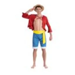 Comparateur de prix : RueDeLaFete déguisement luffy chapeau paille one piece homme - l - rouge - générique c4612l