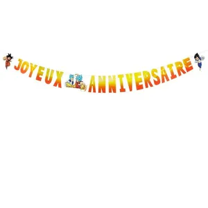 Comparateur de prix : Chaks 12812-DB, Guirlande Joyeux Anniversaire 2,25m Dragon Ball ®