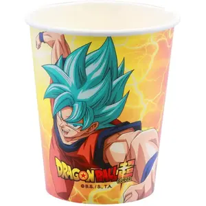 Comparateur de prix : CHAKS 8 Gobelets en carton 250ml anniversaire Manga: Dragon Ball Super REF/12803-DB