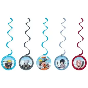 Comparateur de prix : Set de 5 Suspensions swirls 60cm Naruto ®