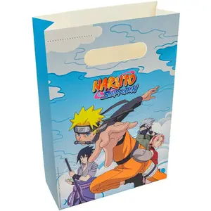 CHAKS Sachets de fête - Naruto - Lot de 4 - Multicolore - 15.5 x 23.6 cm - PapierVendu paramazon