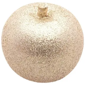 RueDeLaFete Petite Pomme de Noël Or pailleté 6cm pas cher
