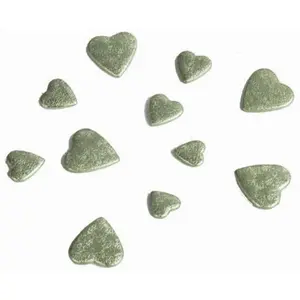 Non communiqué confettis coeurs 3d résine 50g vert sauge - chaks 02003-120 pas cher