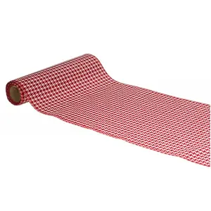 Comparateur de prix : Non communiqué chemin de table tissu roses vents 28cmx3m rouge - chaks 12335