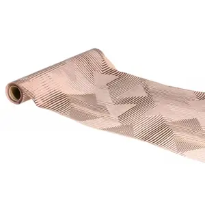 RueDeLaFete Chemin de table velours Maze 3m, Rose Gold pas cher