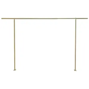 Chaks 12651-81, Barre décorative métal extensible pour table 106cm HT / 120-180cm, Or pas cher