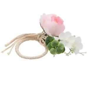 Comparateur de prix : Rond de Serviette Pivoine 5cm Rose
