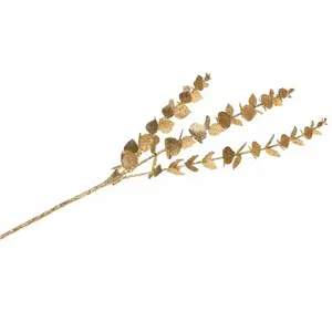 RueDeLaFete Branchage Eucalyptus artificiel 61cm, pailletée Bronze pas cher