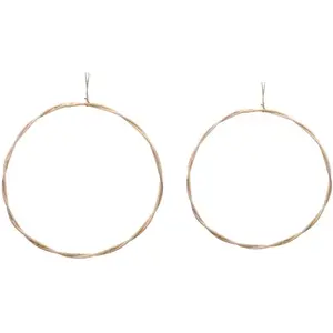 Comparateur de prix : Set de 2 très Grands Anneaux en rotin à suspendre Ø 45cm et 50cm