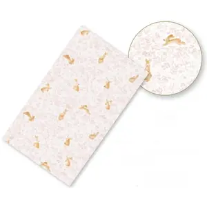 RueDeLaFete Chemin de table Lovely Rabbit en tissu 3m pas cher