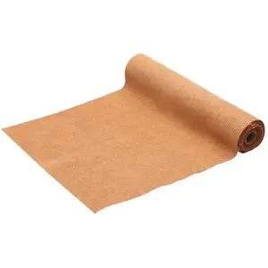 RueDeLaFete Chemin de table Velours Cotelé 3m, Terracotta pas cher