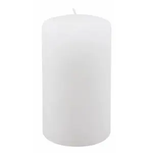 Chaks 13551, Bougie Pilier cylindrique 10cm finition rustique, Blanc pas cher