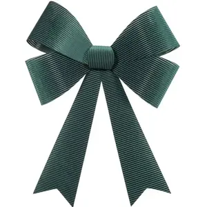 RueDeLaFete Noeud GÉANT 86cm Velours Cotelé Vert sapin pas cher